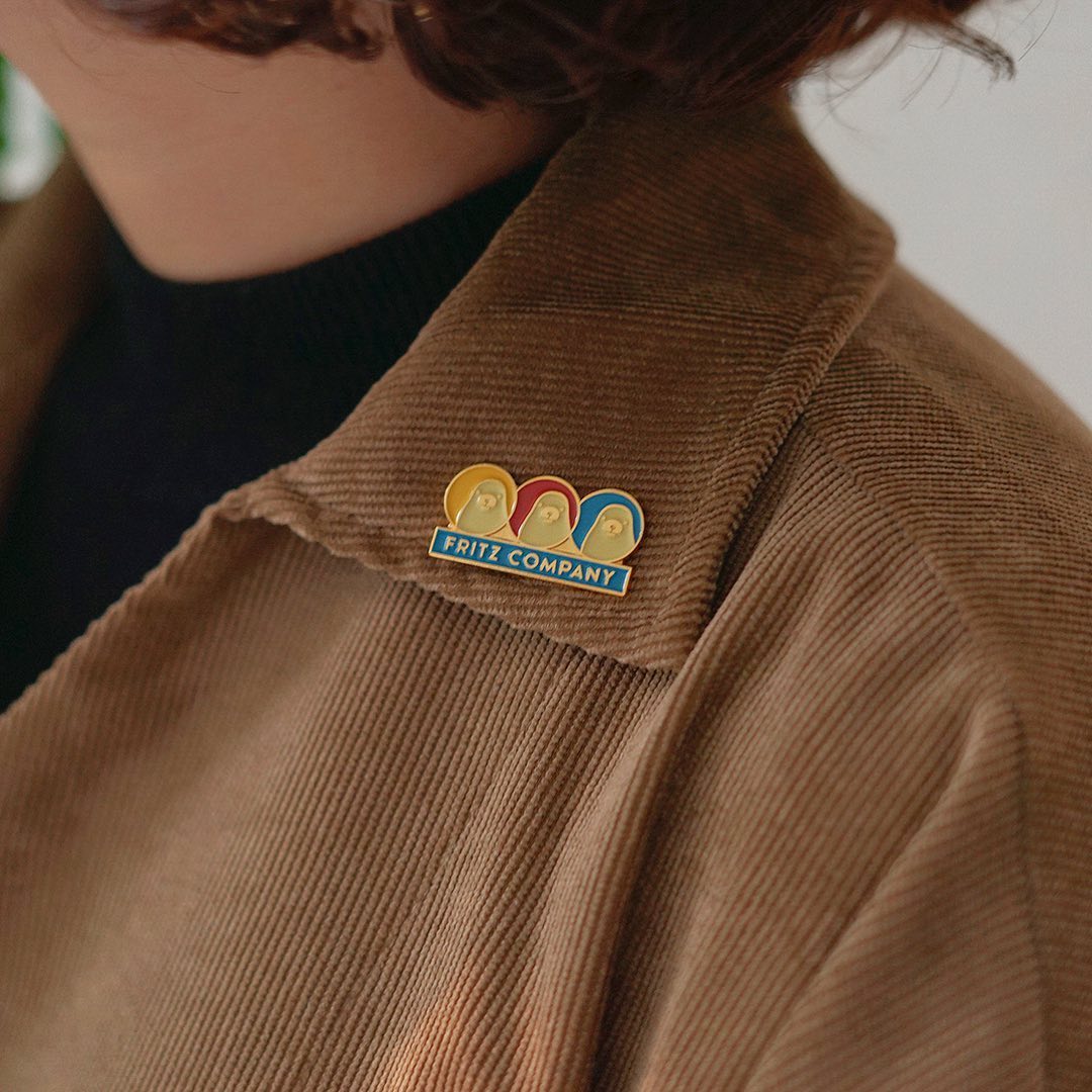 Fritz Enamel Pin