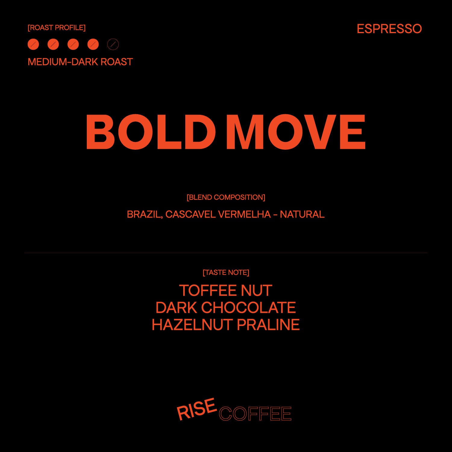 BOLD MOVE Blend (Whole Beans)