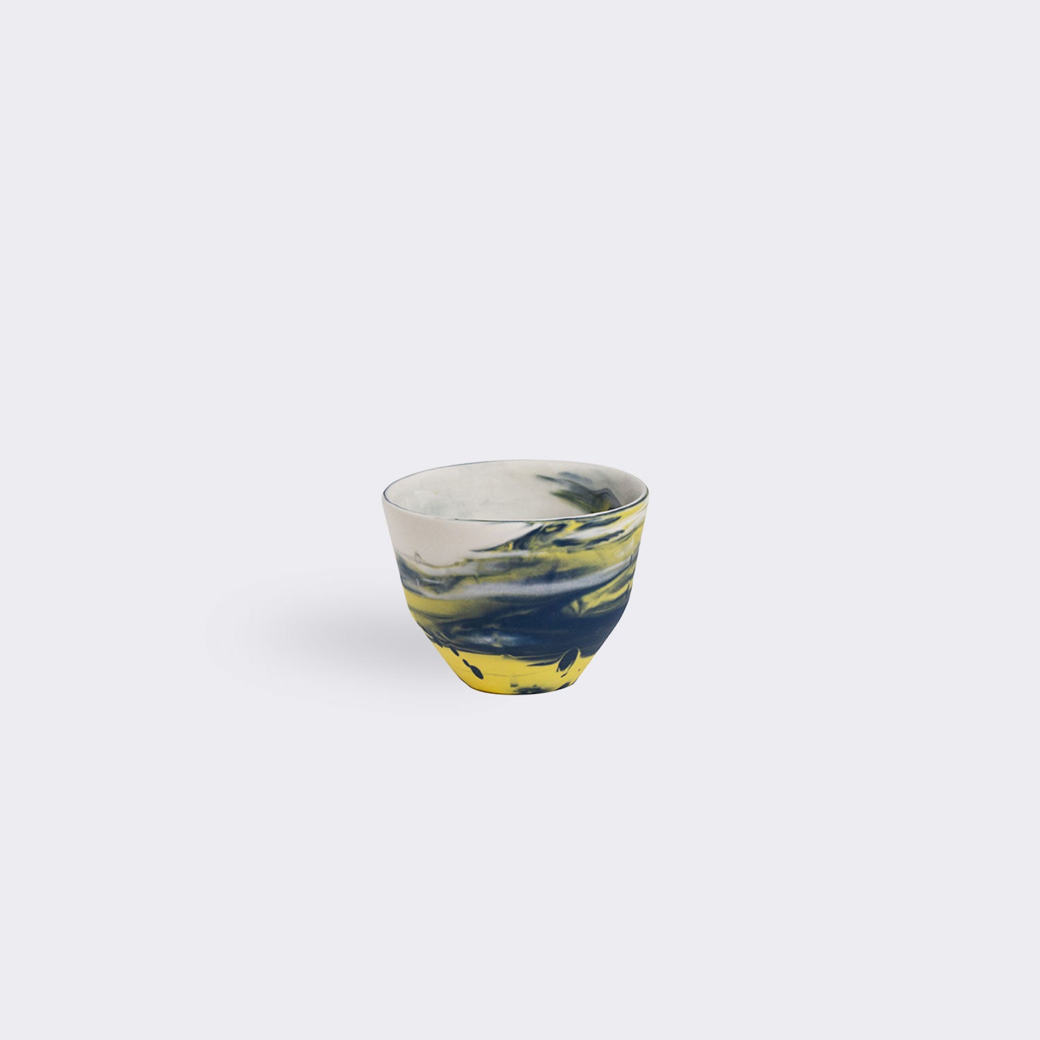 Handcrafted Porcelain Coffee Cup | Mix Wave